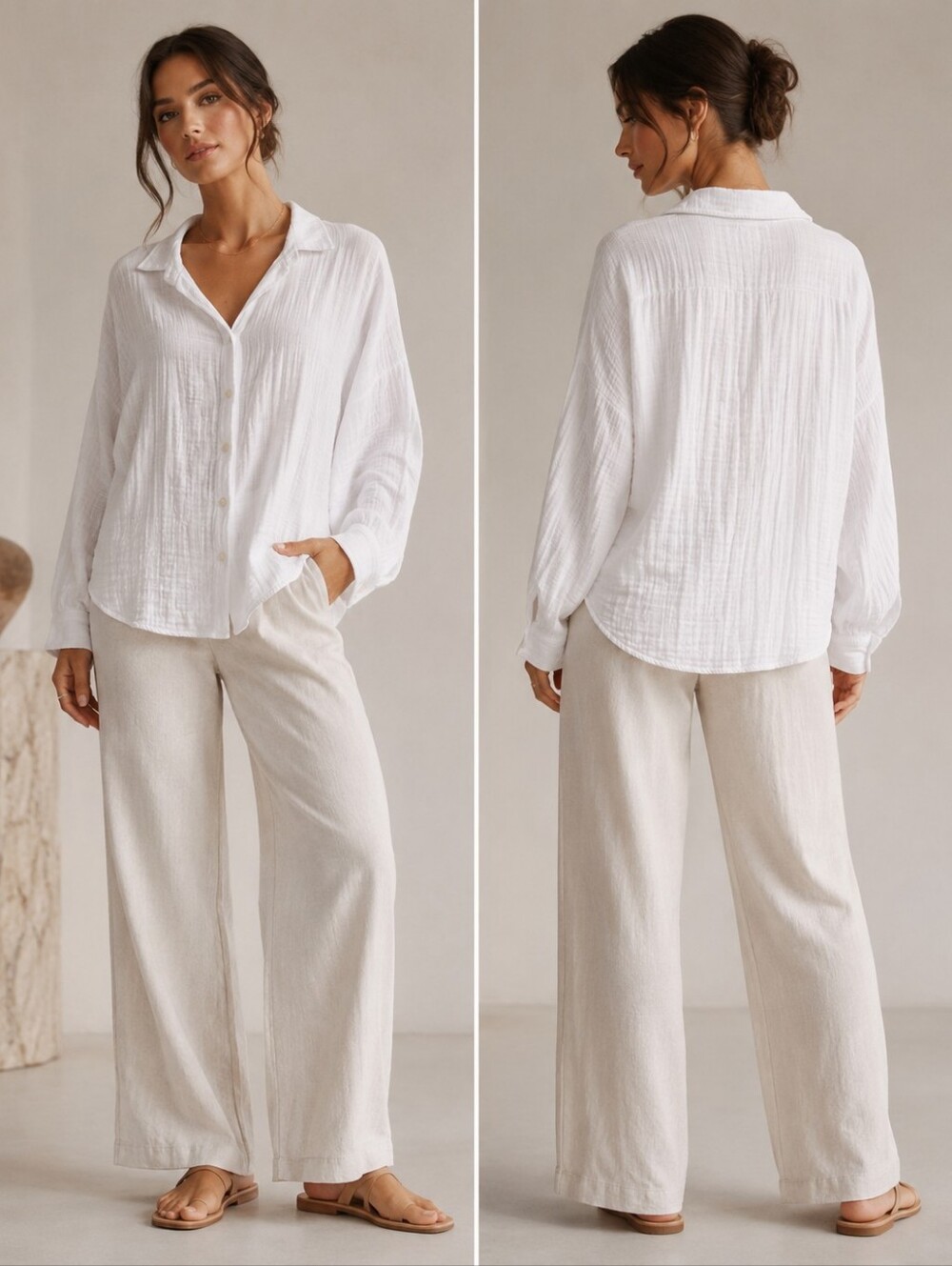 Lou & Grey Linen Blend Top